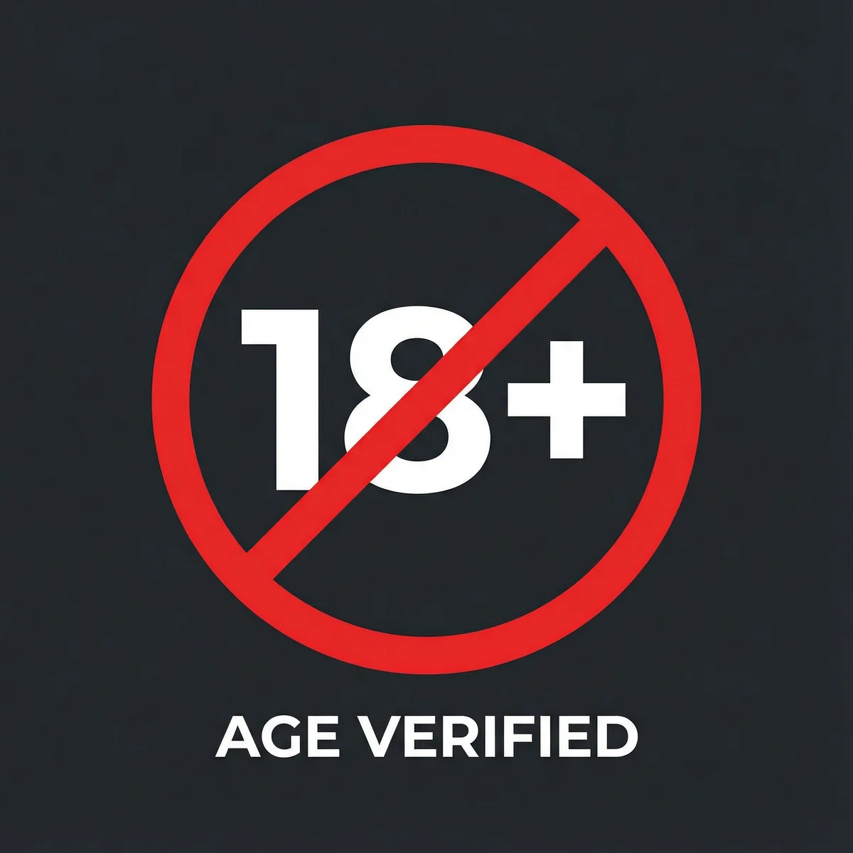 Símbolo de restrição de idade 18 anos